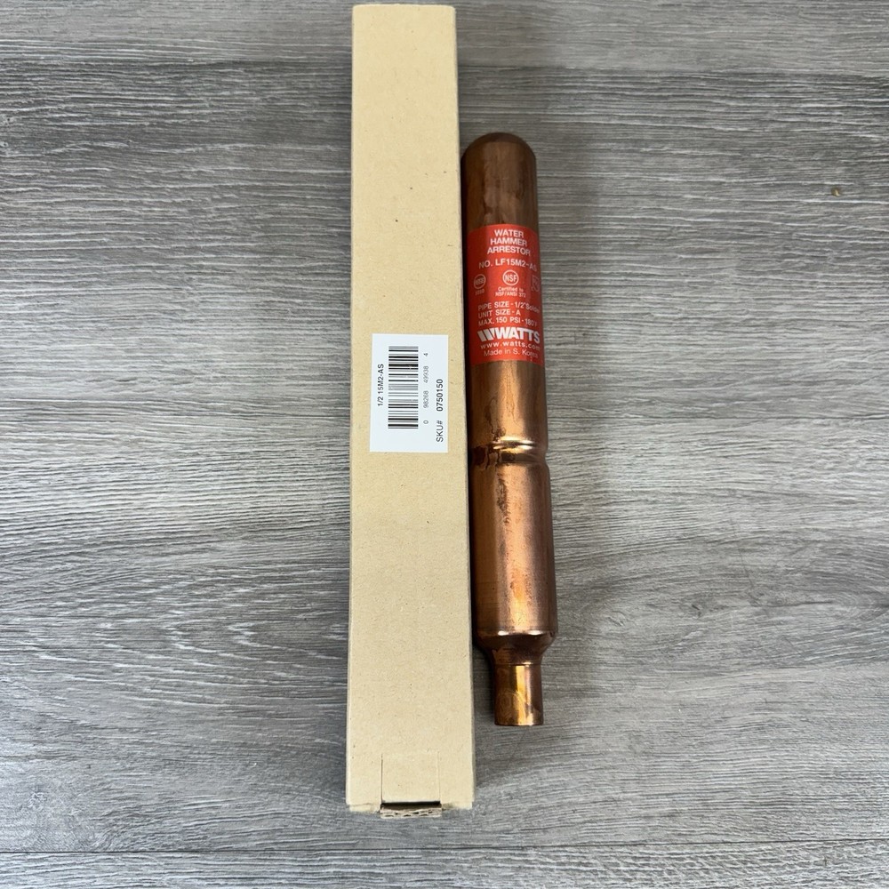Watts 1/2" LF15M2-AS Water Hammer Arrestor Copper