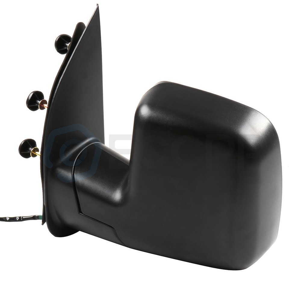 Pair Power Manual Fold Black Surface Mirrors For 2003-2014 Ford Econoline