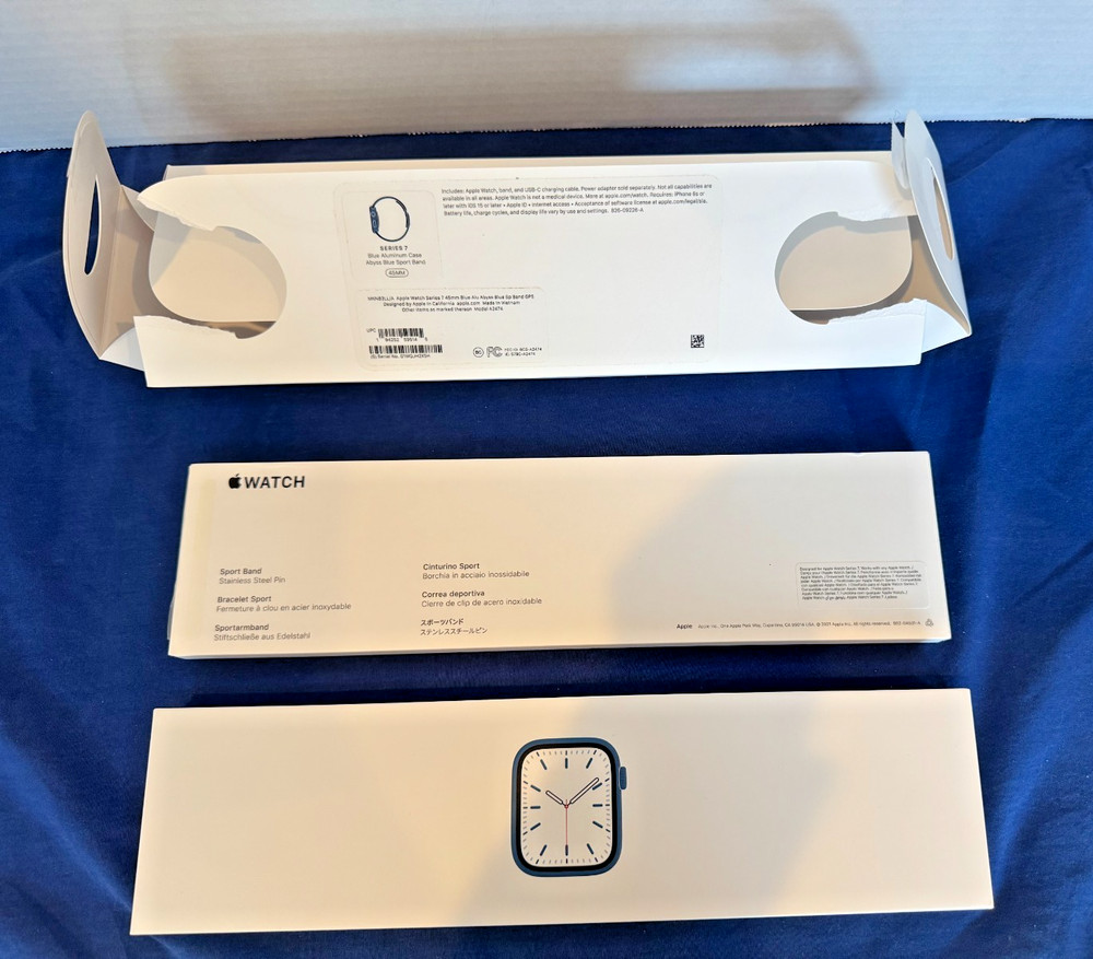 Apple Watch Series 7 EMPTY Box Only Original Packaging Inserts NO WATCH