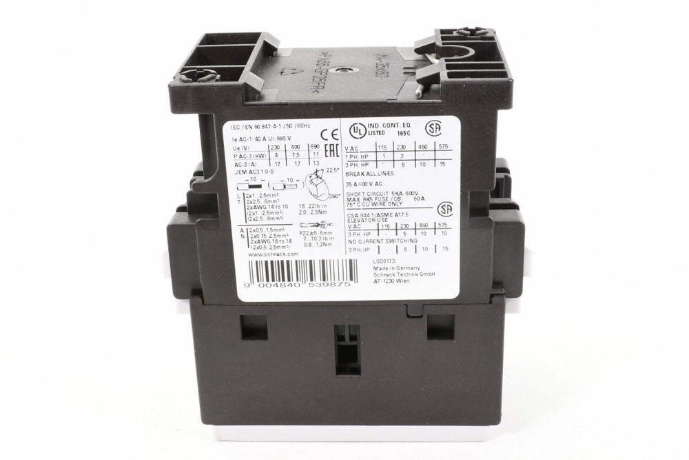 SCHRACK LSD01733, Power contactor, AC230V, E05 - NEW