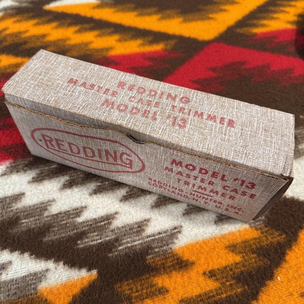 Redding Model 13 Master Case Trimmer Reloading Tool Vintage Original Box