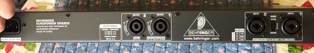 behringer epq 900 amplifier