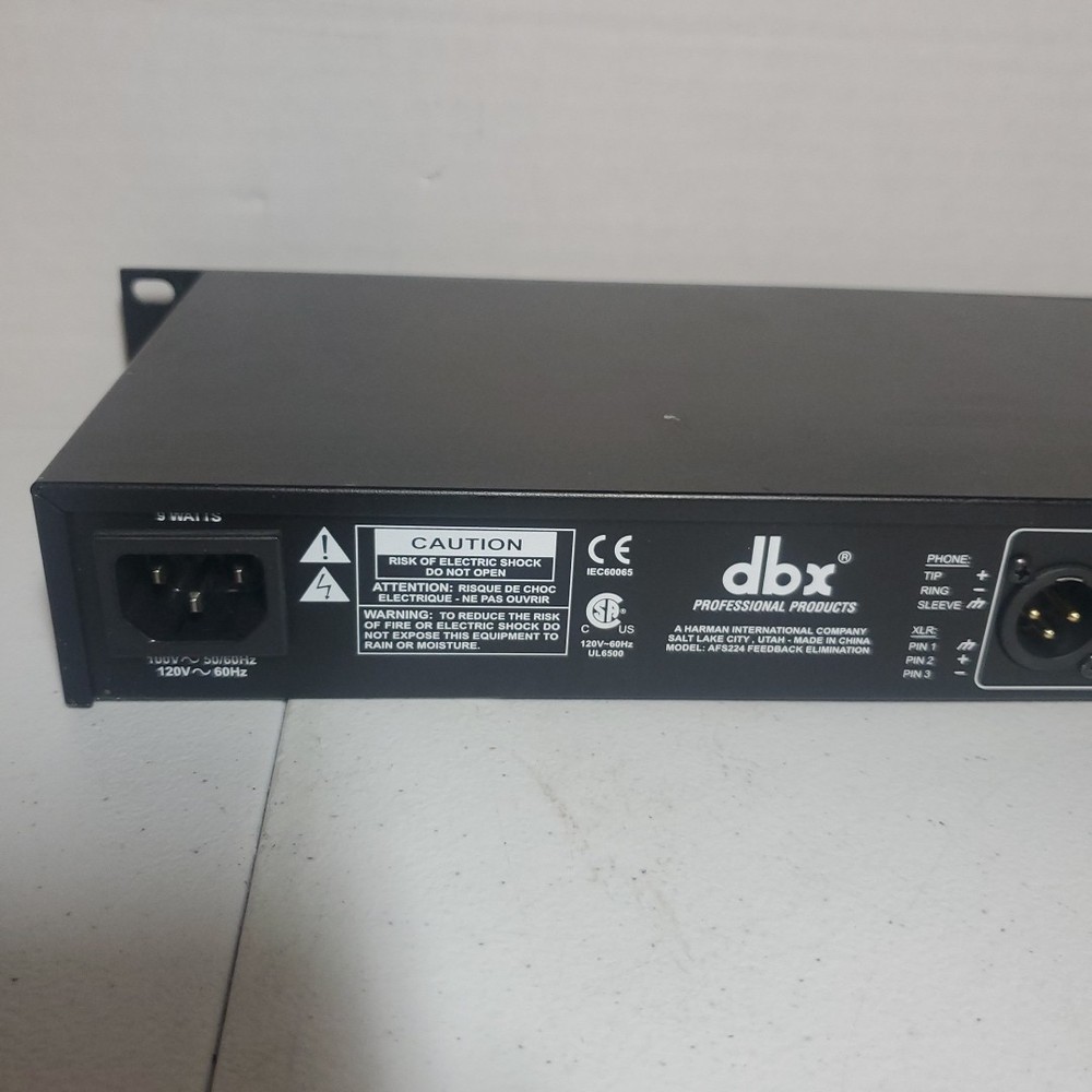 DBX AFS224 Dual Channel Advanced Feedback Suppression Processor