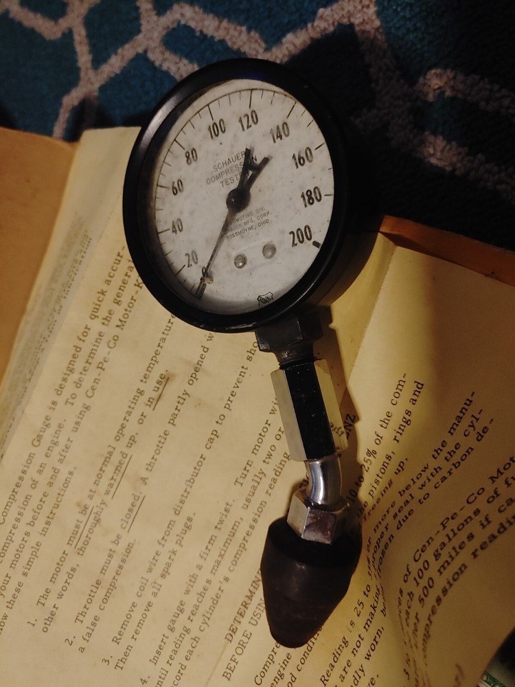 Vtg Schauer Compression Tester In Box