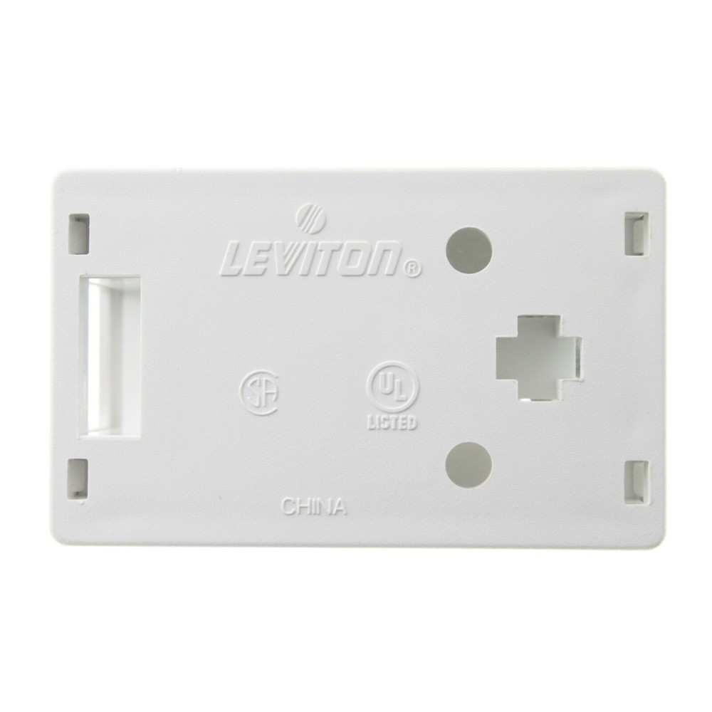 5 Pack - 41089-1WP - LEVITON - Plenum - Surface Mount Box - SMB - White - 1Port