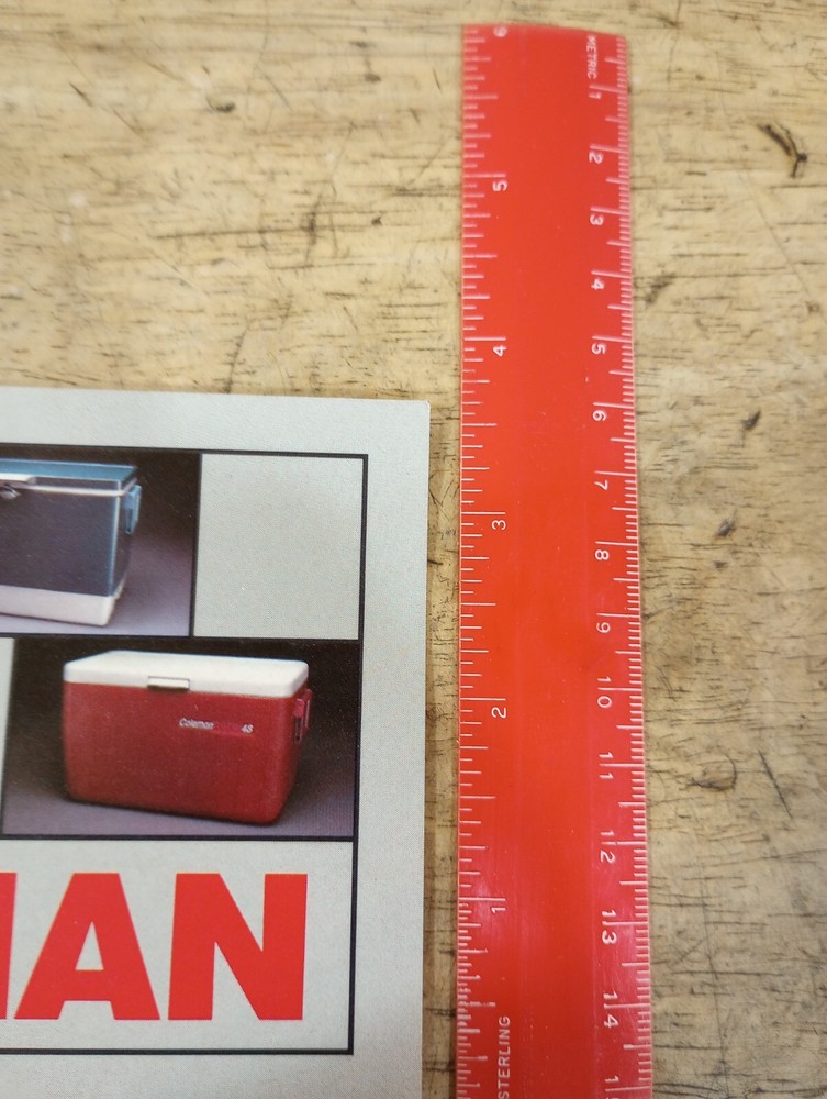 Coleman Cooler Pamphlet Vintage