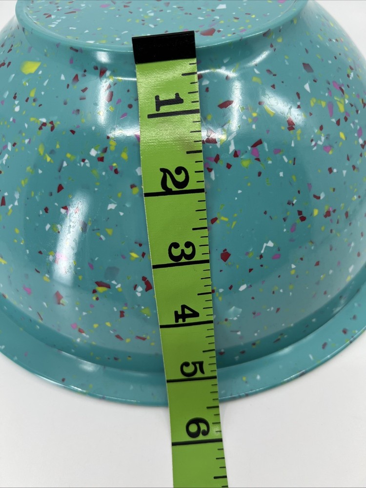Blue Confetti Melamine Bowl Medium 11”X5” Diameter Unbranded MCM Style