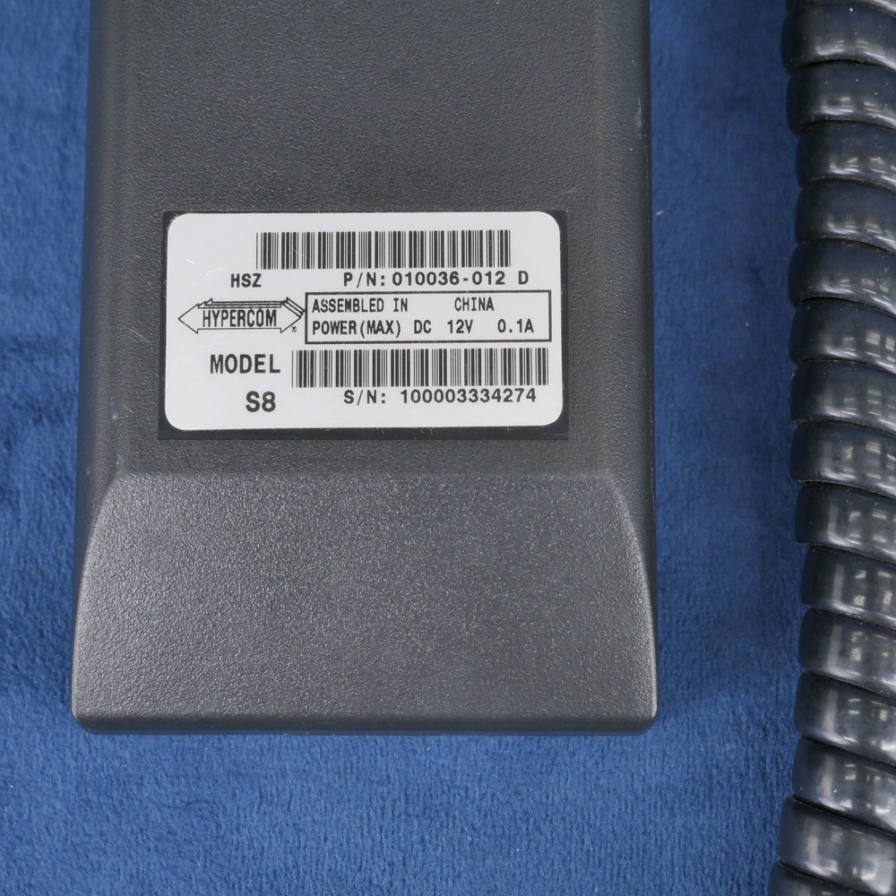 Hypercom S8 Credit Card Reader Machine Pin Pad POS Debit Terminal