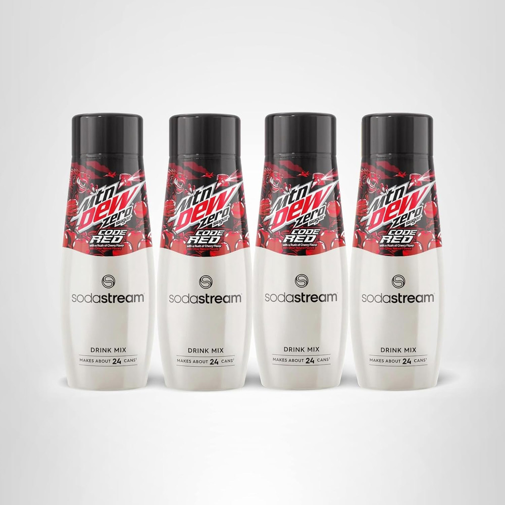 MTN Dew Code Red Zero Sugar Drink Mix (440Ml, Pack of 4)