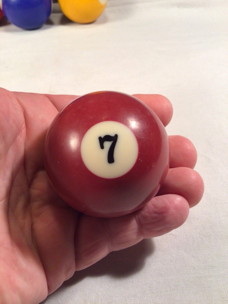 Vintage #7 Ball Replacement 7 Billiard Pool Solid!