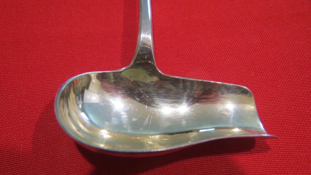 800 Silver Heavy Serving Spoon and Ladle