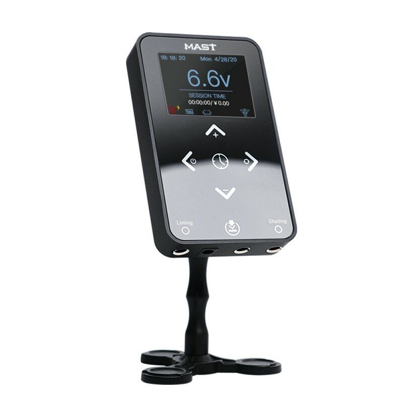 Mast Touch Tattoo Power Supply Dual Connect OLED Screen 3.42A Start-up Function