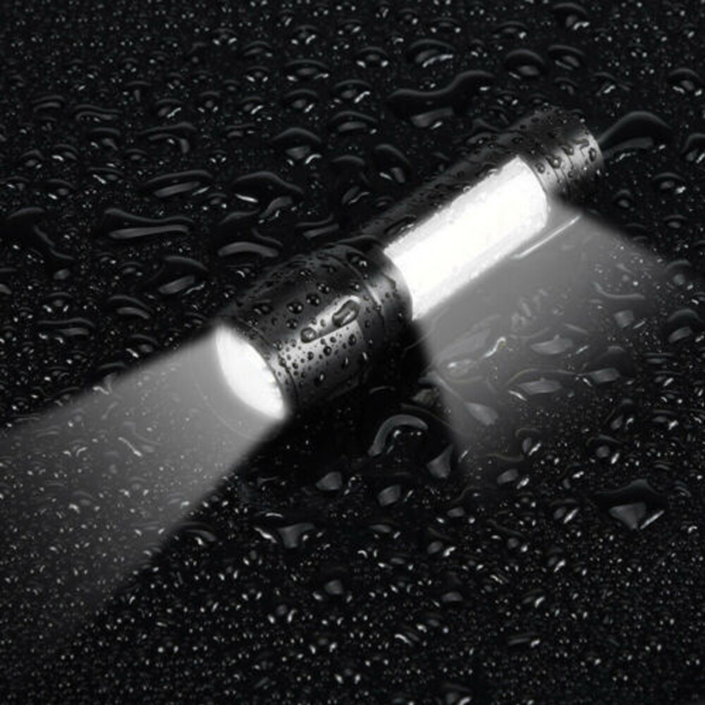 2 Pack Tactical LED Flashlight USB Rechargeable 3Modes Light Zoomable Lamp Torch
