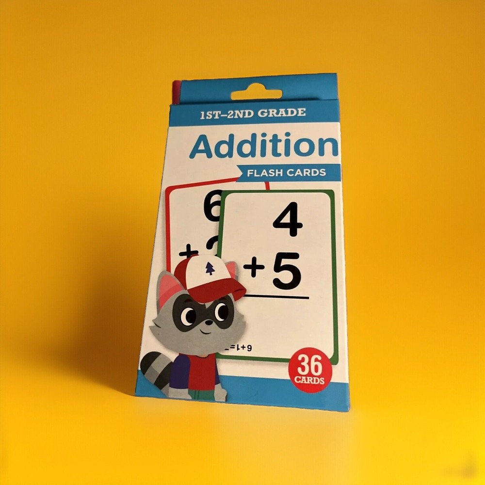 Flash Cards Addition 36 Count First Second Grade Kids Educational School Supply