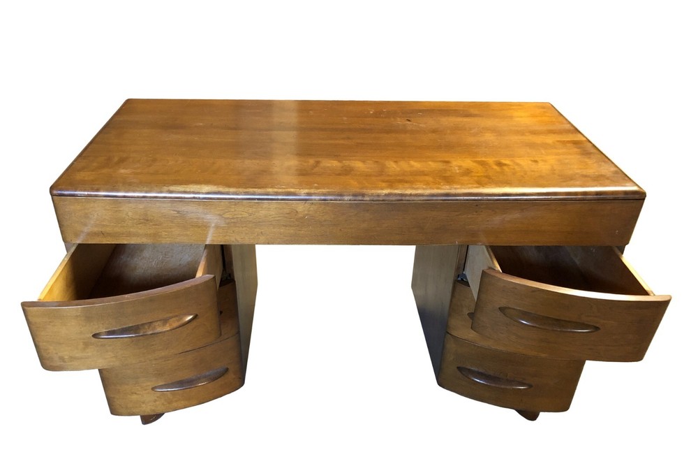Heywood Wakefield Desk Midcentury Modern Solid Wood