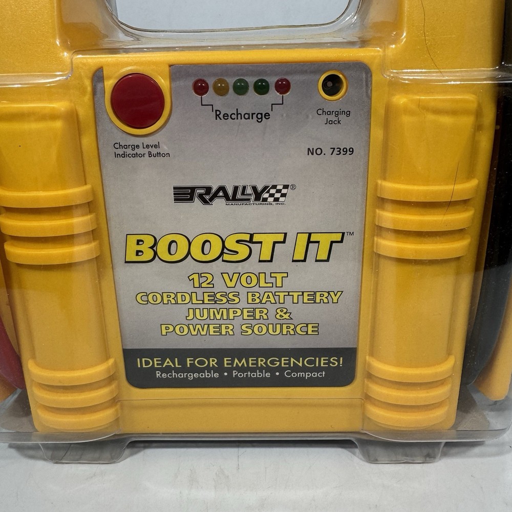 Rally Boost It 12 Volt Cordless Battery Jumper & Power Source #7399