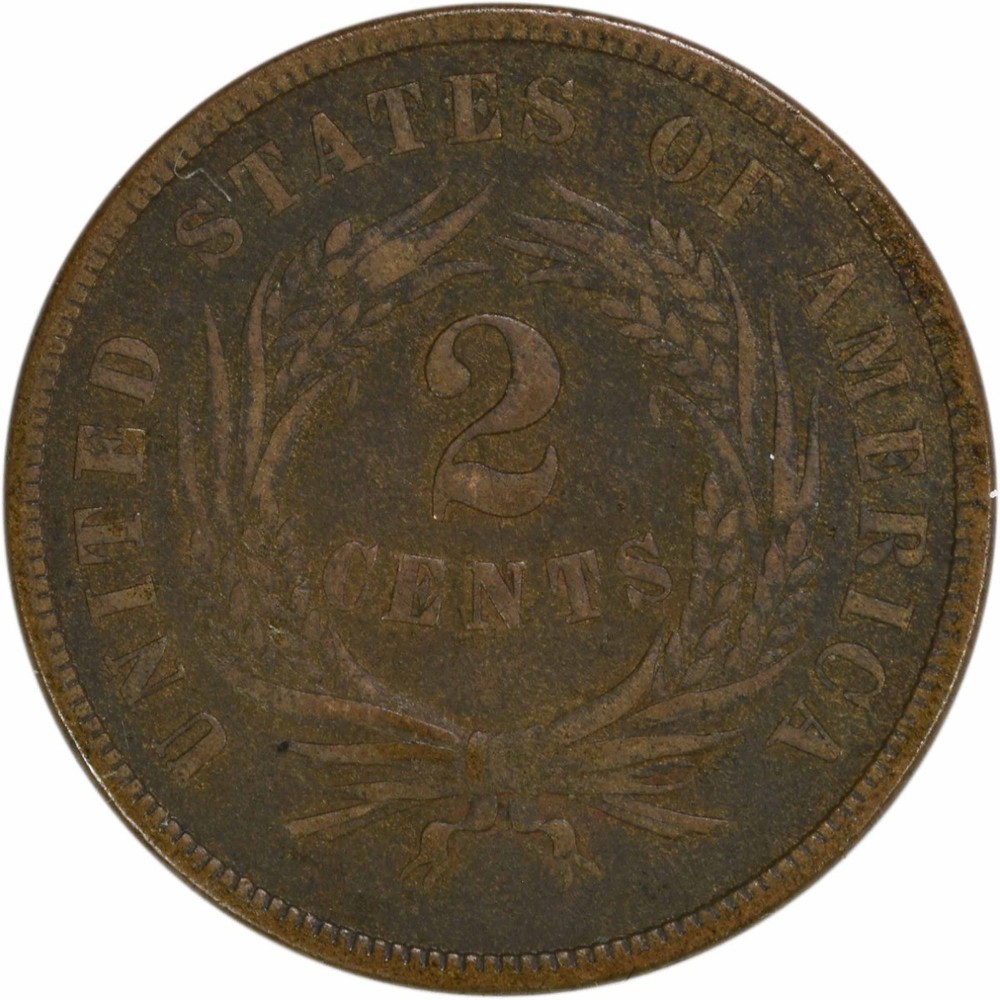 1868 Two Cent Piece VF Uncertified #803