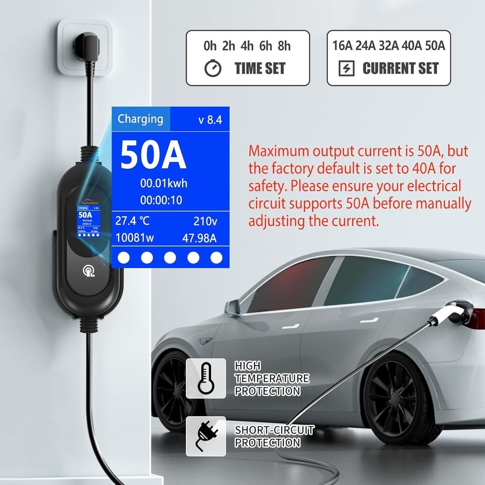 Tesla Level 2 EV Charger 50A - High Performance ⚡