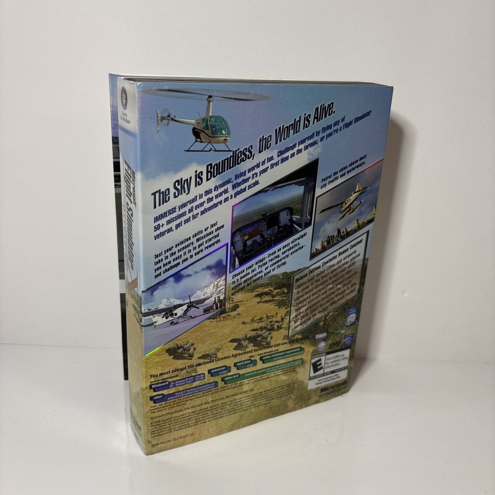 Microsoft 2006 Flight Simulator X Deluxe Edition PC Game Windows