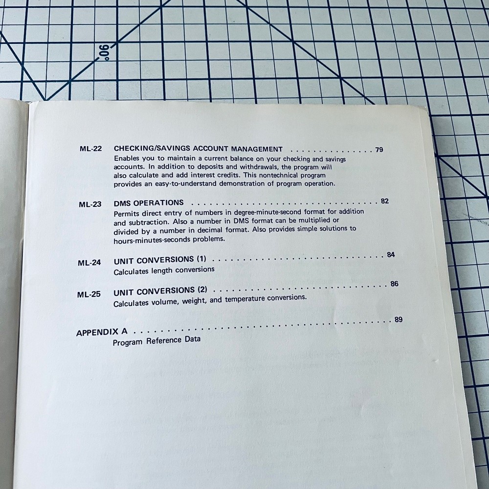 TI Programmable 58/59 Master Library Manual 1977 Vintage Calculator Software
