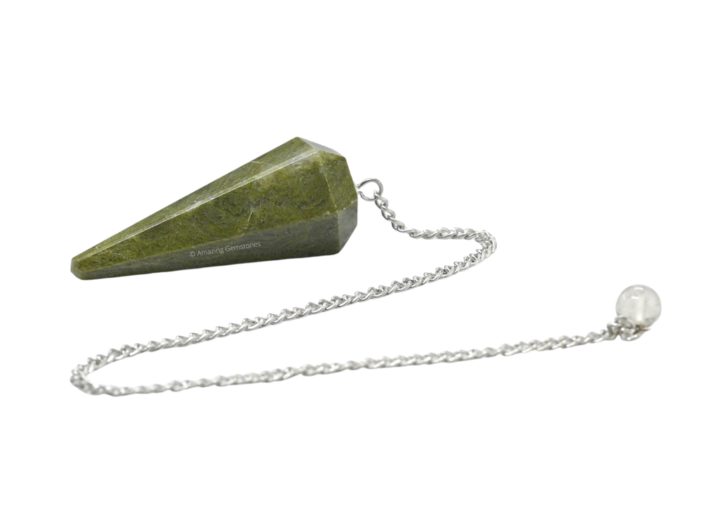 Vesuvianite Dowsing Crystal Pendulum
