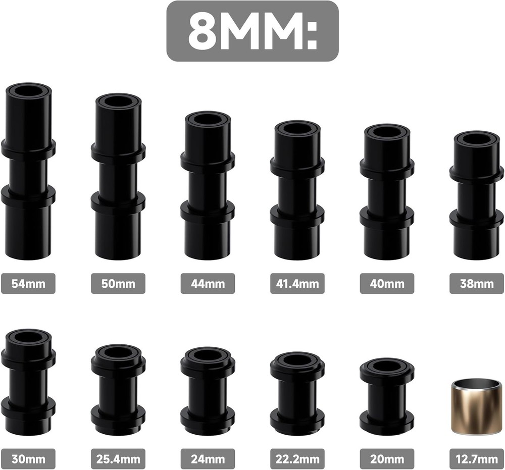 Exact-Fit Cycling Rear Shock Bushings 8mm - Precision Engineered for Performance