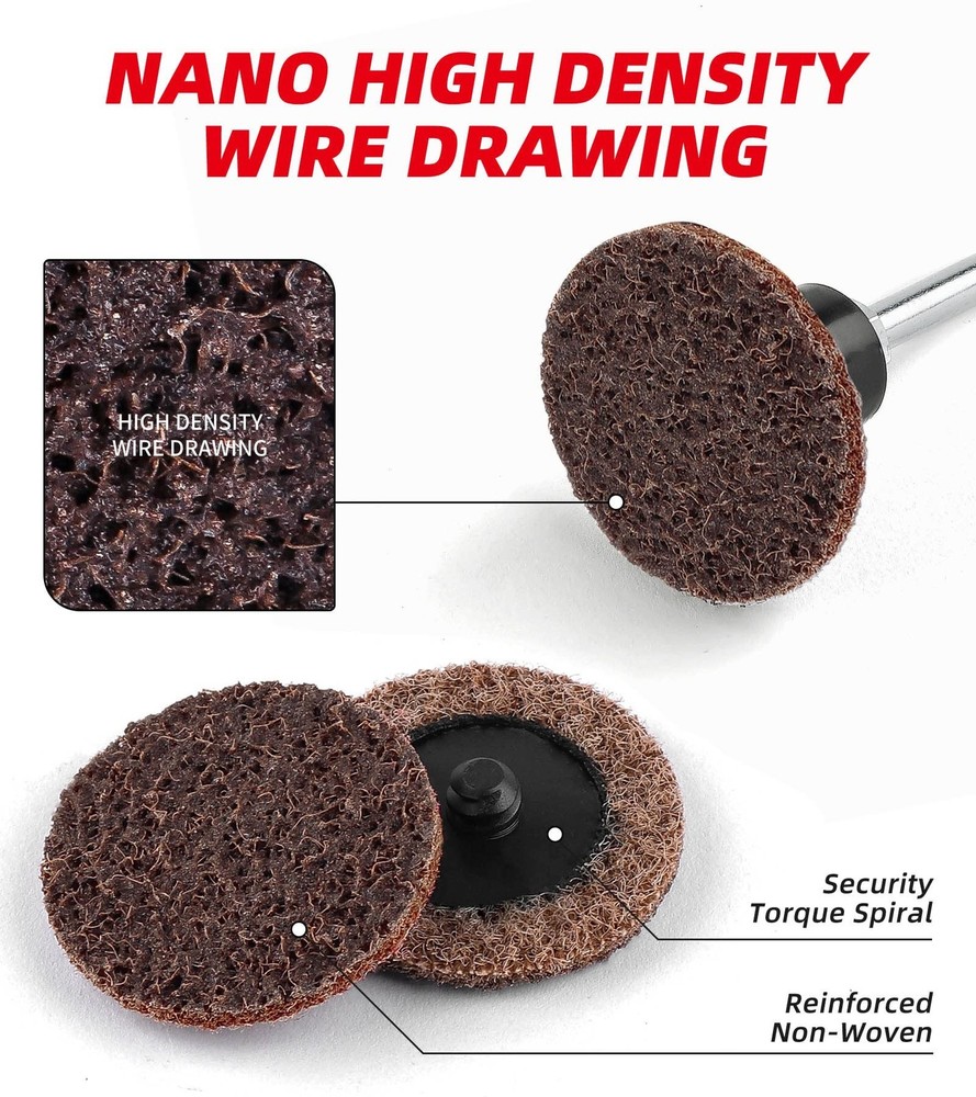 Abrasives 2" Nylon Surface Conditioning Quick Change Sanding Discs ... Fast Ship