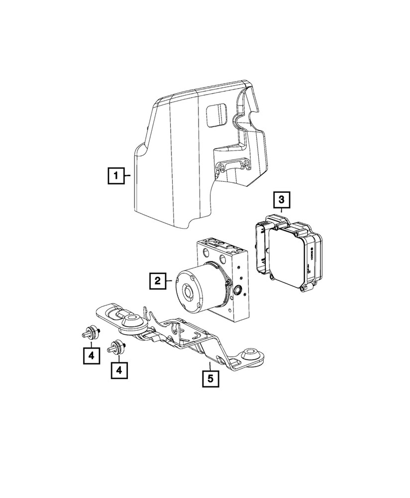 Genuine Mopar Anti-Lock Brake System Module 68414163AA