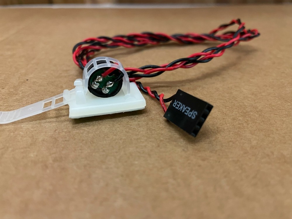Computer Mainboard/motherboard speaker w/ connector & adhesive backed hold down