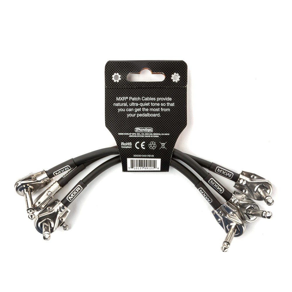 MXR Patch Cable 6 in|15 cm - 3 Pack (3PDCP06)