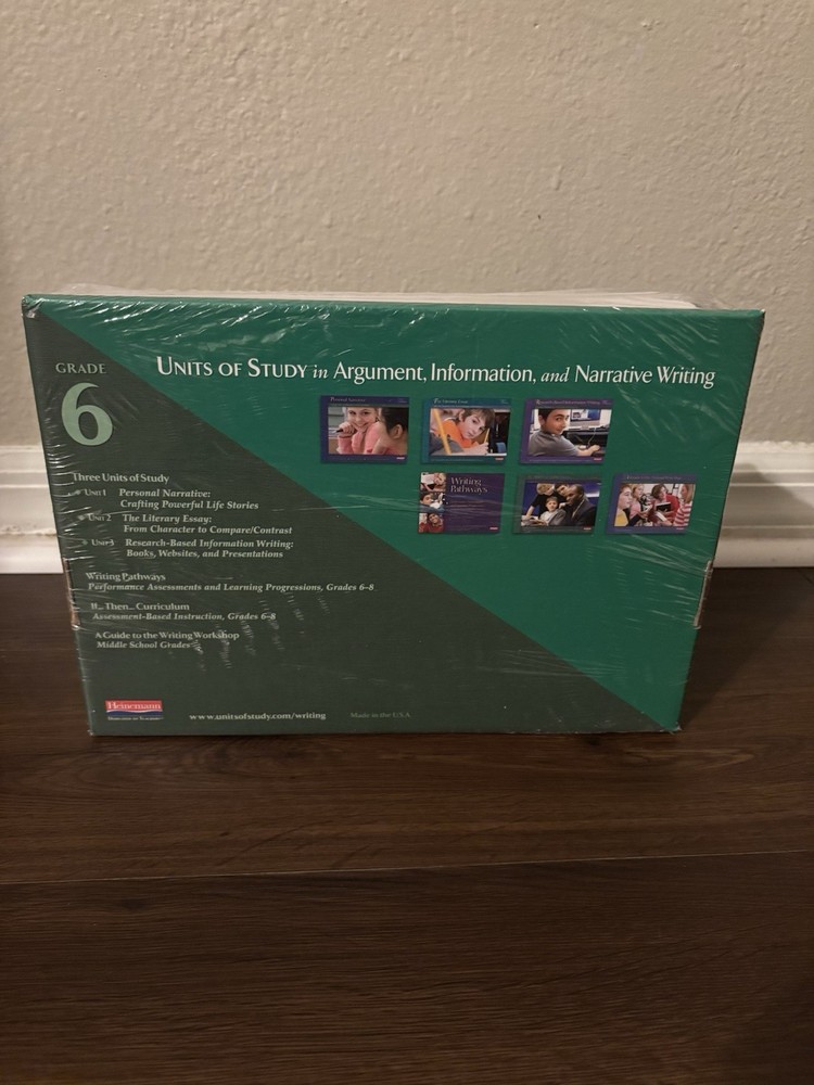 Units of Study in Argument, Information, and Narrative Grade 6