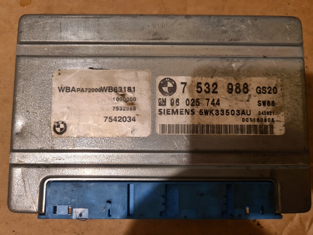 7532988 BMW Gearbox transmission control module ecu