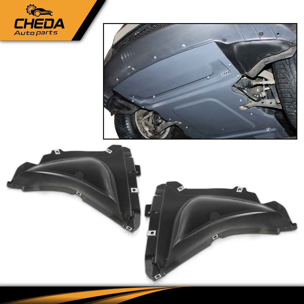 Front Engine Splash Shield Set Left & Right Plastic For 2011-2016 BMW 5-Series