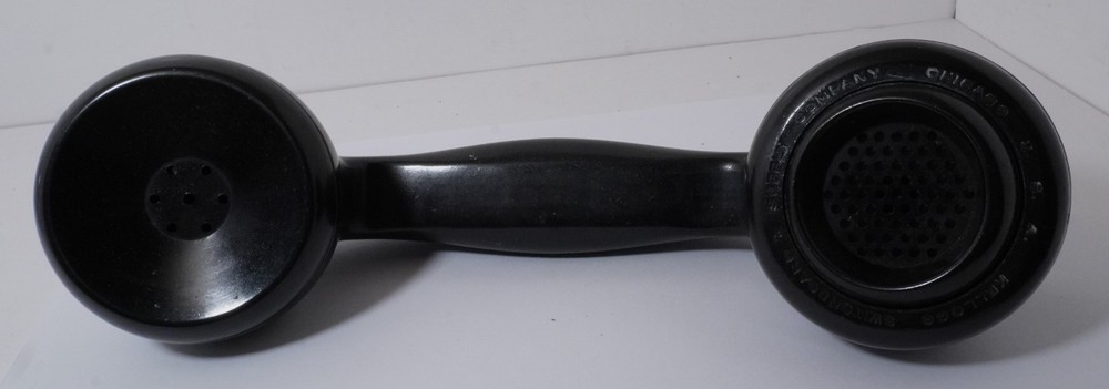 1 Marked KELLOGG BAKELITE HANDSET Cleaned W/ Elements But Sold AS IS & Untested