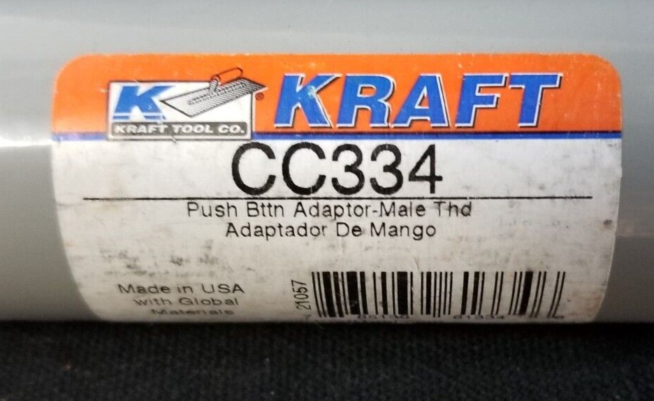 Kraft Tool CC334 Push Button Adaptor-Male Thread