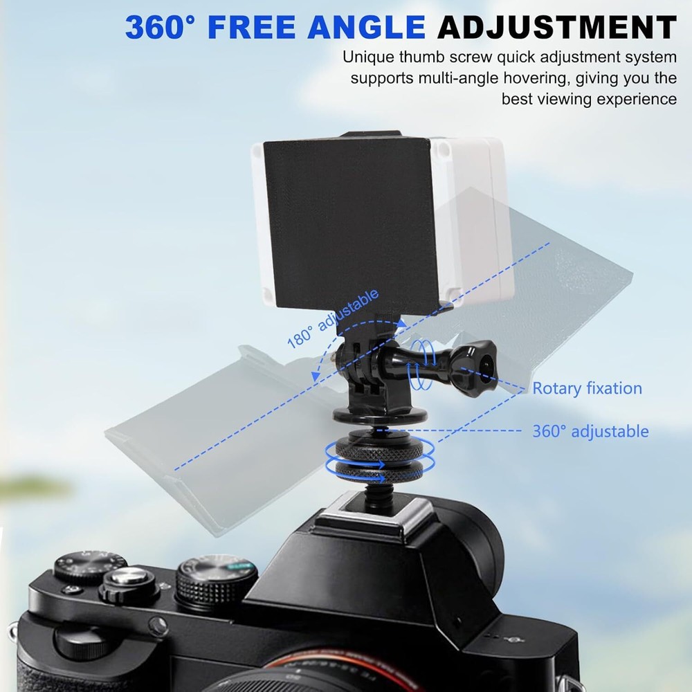 for ImmersionRC Powerplay Camera Hot Shoe Bracket, 360° Adjustable Angle