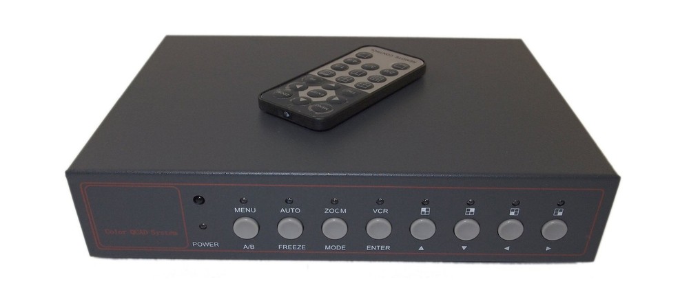 Evertech 8 Channel Analog CCTV Video Multiplexer Color Quad Processor Screen ...