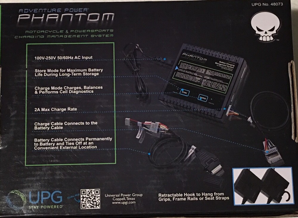 Phantom UPG 48073 Motorcycle Charging Battery Management System=