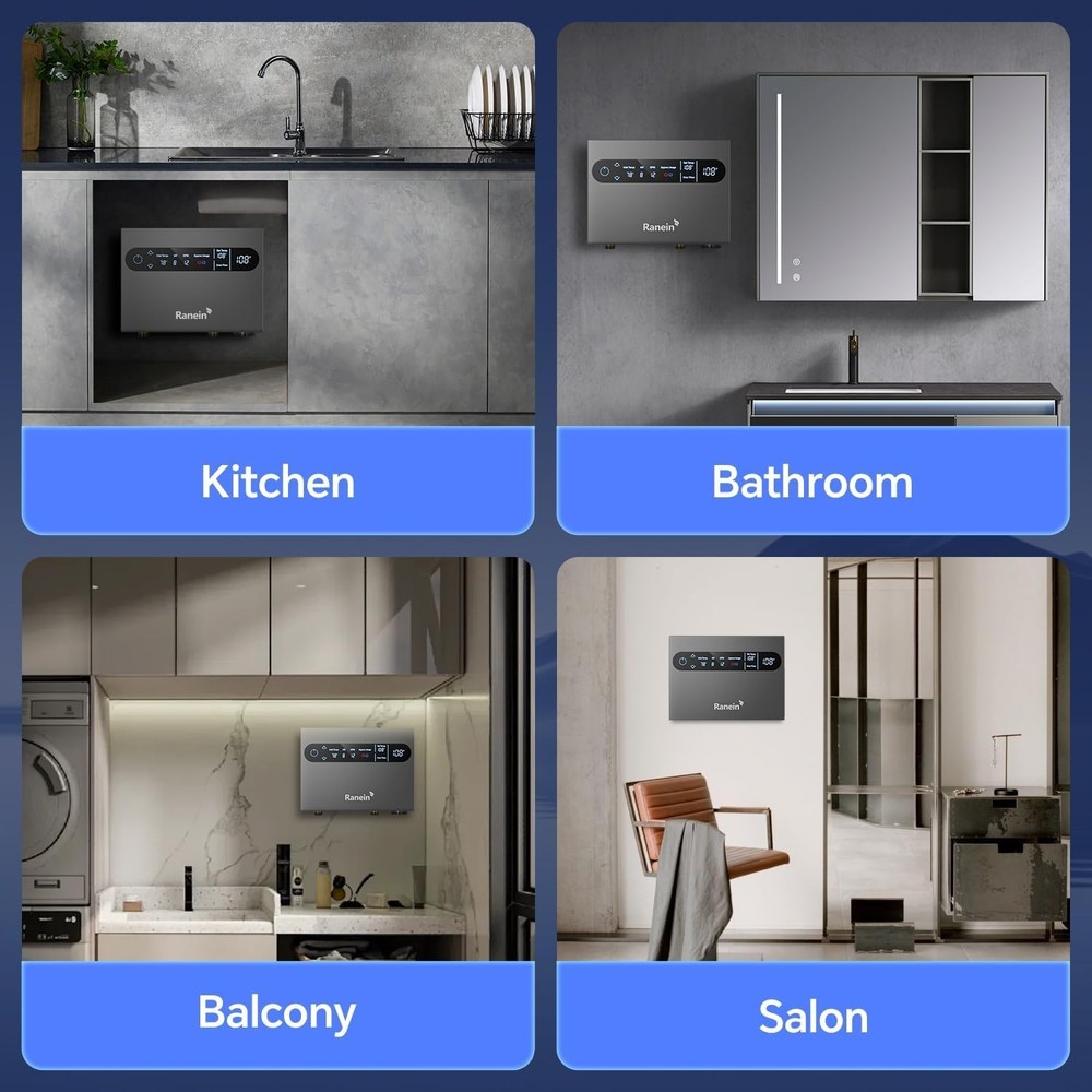 GEN II 8kW 240V Electric Tankless Water Heater, on Demand Instant Endless Wat...