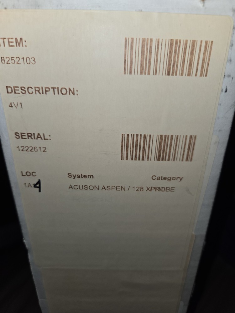 SIEMENS ACUSON 4V1 VECTOR ARRAY ULTRASOUND TRANSDUCER PROBE