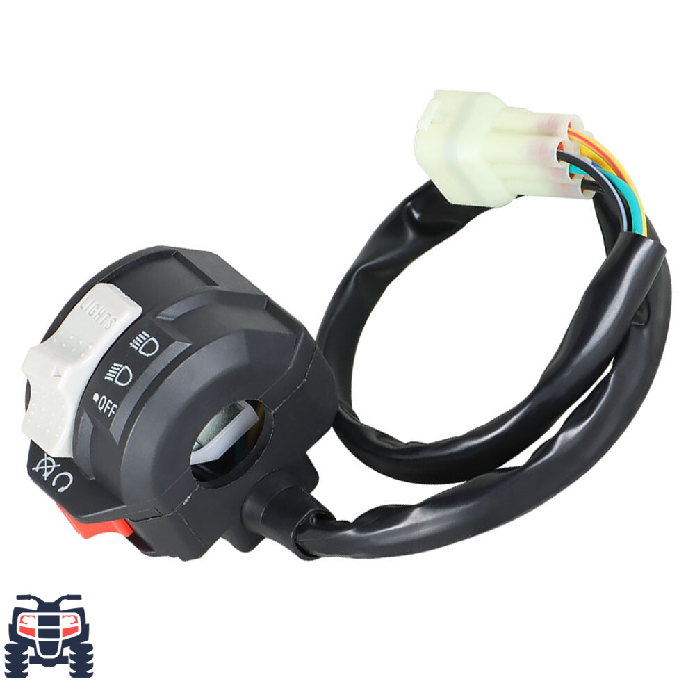 Left Handlebar Switch Stop Kill Button Headlight for Yamaha Banshee 350 YFZ350