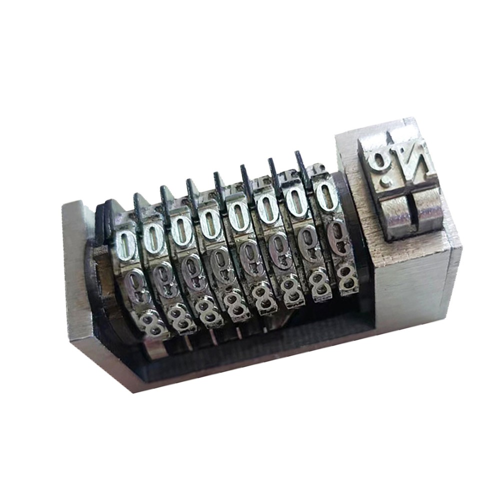 8 Digits Numbering Machine Forward for Letterpress Number Coding 4X8