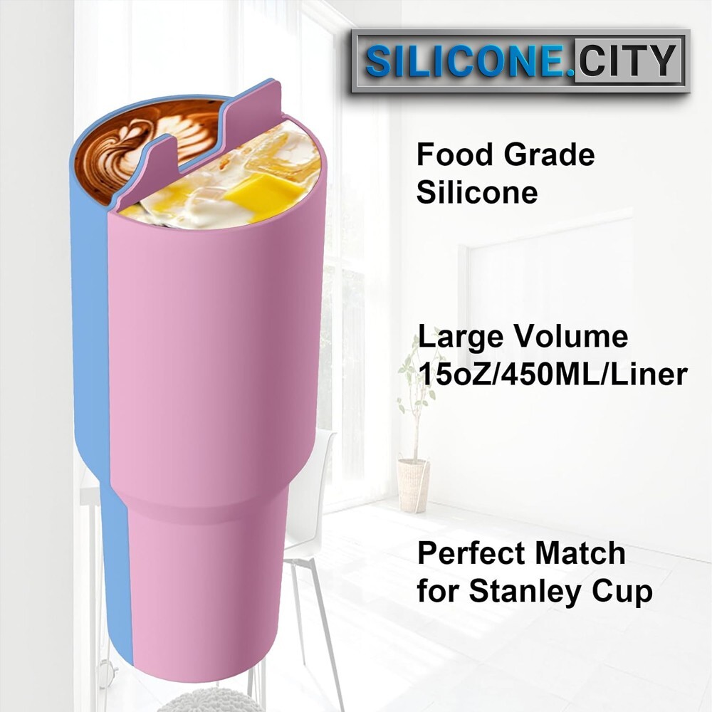 Stanley Cup Divider Insert - Two Drinks One Cup Silicone Divider Liner for 40...