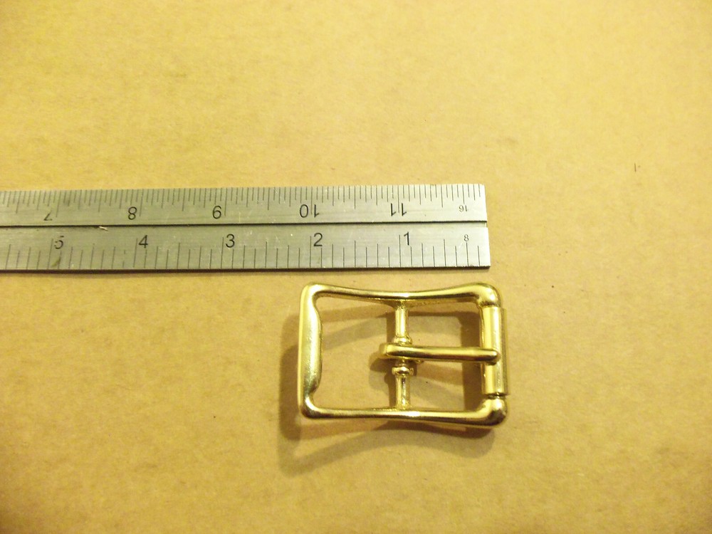 1" Solid Brass Middle Bar Roller Buckle (Pack Of 5)