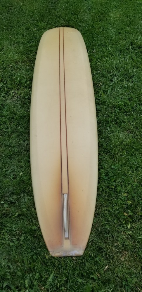 Late 50's Weber Performer 9'6" watertight needs fin replacement.