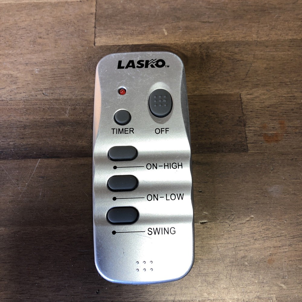 LASKO Oscillating Fan Remote Control Timer Silver
