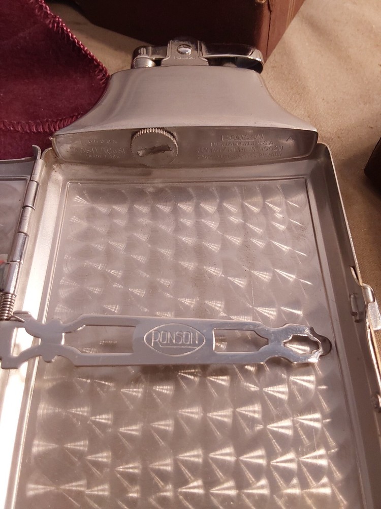 Ronson Boxed Mastercase Lighter Cigarette Case