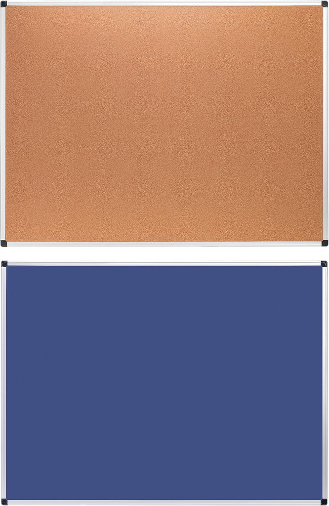 Rectangular Bulletin Board, Cork Board for Wall, Vision Board for Classroom and