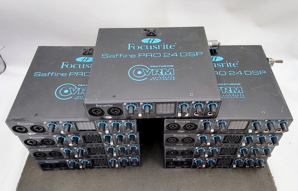 LOT OF 9 Focusrite Saffire PRO 24 DSP