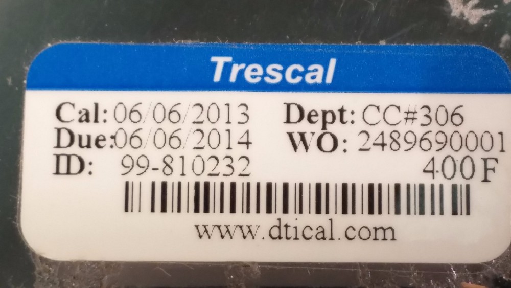 Wafer Thickness Calibration Standard 6"